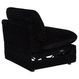 Collins Modular Power Armless Recliner Black | Black | 610360ARP