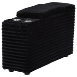 Collins Upholstered Modular Storage Console Black | Black | 610360CON