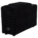 Collins Upholstered Modular Storage Console Black | Black | 610360CON