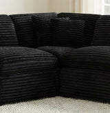 Collins Modular Corner Chair Black | Black | 610360CRN