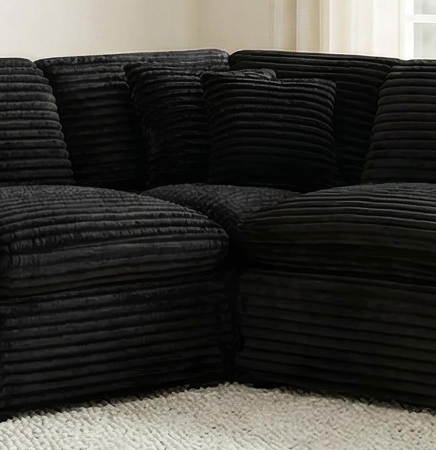 Collins Modular Corner Chair Black | Black | 610360CRN
