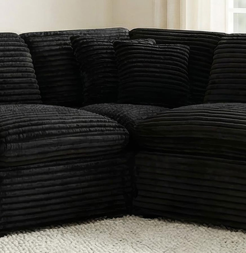 Collins Modular Corner Chair Black