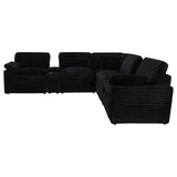 Collins 7-piece Modular Power Reclining Sectional Black | Black | 610360P-SETA