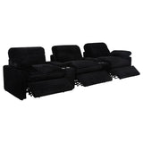 Collins 5-Piece Power Reclining Home Theater Seating Black | Black | 610361PT
