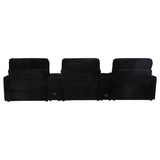 Collins 5-Piece Power Reclining Home Theater Seating Black | Black | 610361PT