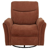 Adler Upholstered Power Swivel Glider Recliner Rust | Orange | Rust | 610433P