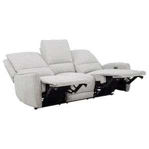 Sylmar 3-piece Chenille Power Reclining Sofa Set Dove Grey