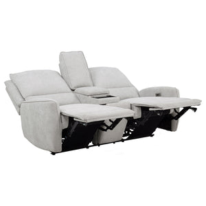 Sylmar 3-piece Chenille Power Reclining Sofa Set Dove Grey