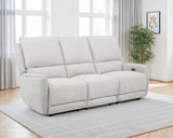 Sylmar Chenille Upholstered Power Reclining Sofa Dove Grey | Grey | Dove Grey | 610521P