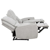 Sylmar Chenille Upholstered Power Reclining Sofa Dove Grey | Grey | Dove Grey | 610521P
