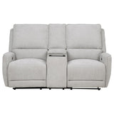 Sylmar Chenille Upholstered Power Reclining Loveseat Dove Grey | Grey | Dove Grey | 610522P
