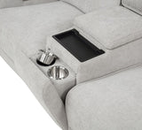 Sylmar Chenille Upholstered Power Reclining Loveseat Dove Grey | Grey | Dove Grey | 610522P