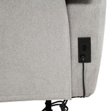 Sylmar Chenille Upholstered Power Reclining Loveseat Dove Grey | Grey | Dove Grey | 610522P