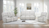 Sylmar Chenille Upholstered Power Reclining Loveseat Dove Grey | Grey | Dove Grey | 610522P