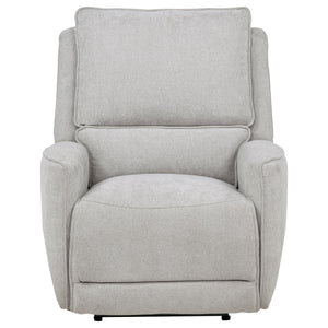 Sylmar Chenille Upholstered Power Recliner Dove Grey