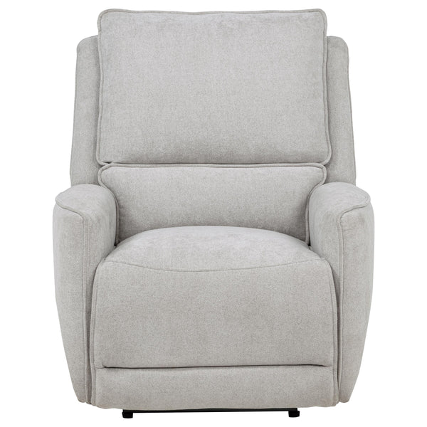 Sylmar Chenille Upholstered Power Recliner Dove Grey