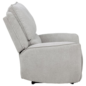 Sylmar Chenille Upholstered Power Recliner Dove Grey