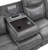 Conrad Upholstered Padded Arm Motion Sofa Grey | Grey | 650354