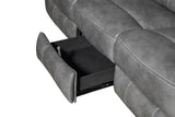 Conrad Upholstered Padded Arm Motion Sofa Grey | Grey | 650354