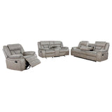 Greer 3-piece Upholstered Reclining Sofa Set Taupe | Beige | Taupe | 651351-S3