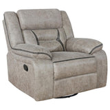 Greer 3-piece Upholstered Reclining Sofa Set Taupe | Beige | Taupe | 651351-S3