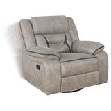 Greer 3-piece Upholstered Reclining Sofa Set Taupe | Beige | Taupe | 651351-S3