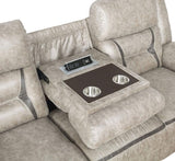 Greer Upholstered Motion Reclining Sofa Taupe | Beige | Taupe | 651351
