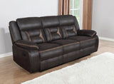 Greer Upholstered Motion Reclining Sofa Brown | Brown | 651354