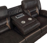 Greer Upholstered Motion Reclining Sofa Brown | Brown | 651354