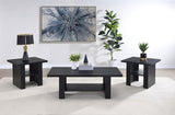 Rodez 3-piece Engineered Wood Coffee Table Set Black | Black | 700345