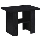 Rodez 3-piece Engineered Wood Coffee Table Set Black | Black | 700345