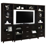 Lewes 4-piece 60-inch TV Entertainment Center Cappuccino | King | Brown | Cappuccino | 700881-S4