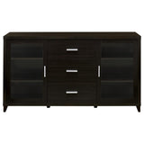 Lewes 2-door Engineered Wood 60-inch TV Stand Cappuccino | Brown | Cappuccino | 700881