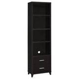 Lewes 4-shelf Engineered Wood Media Tower Cappuccino | Brown | Cappuccino | 700882