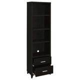 Lewes 4-shelf Engineered Wood Media Tower Cappuccino | Brown | Cappuccino | 700882