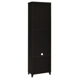 Lewes 4-shelf Engineered Wood Media Tower Cappuccino | Brown | Cappuccino | 700882