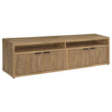 Tabby 79-inch 4-door Engineered Wood TV Stand Media Console Mango | Twin | Brown | Mango | 700933