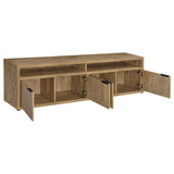 Tabby 79-inch 4-door Engineered Wood TV Stand Media Console Mango | Twin | Brown | Mango | 700933