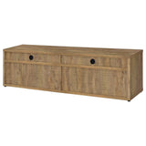 Tabby 79-inch 4-door Engineered Wood TV Stand Media Console Mango | Twin | Brown | Mango | 700933