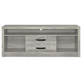 Burke 3-piece 59-inch TV Entertainment Center Grey Driftwood | Full | Grey | Grey Driftwood | 701024-SET