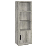 Burke 3-piece 59-inch TV Entertainment Center Grey Driftwood | Full | Grey | Grey Driftwood | 701024-SET