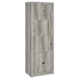 Burke 3-piece 59-inch TV Entertainment Center Grey Driftwood | Full | Grey | Grey Driftwood | 701024-SET