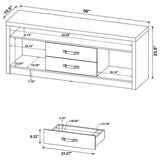 Burke 2-drawer Engineered Wood 59-inch TV Stand Grey Driftwood | Grey | Grey Driftwood | 701024