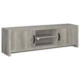 Burke 2-door Engineered Wood 71-inch TV Stand Grey Driftwood | Grey | Grey Driftwood | 701025
