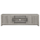Burke 2-door Engineered Wood 71-inch TV Stand Grey Driftwood | Grey | Grey Driftwood | 701025