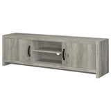 Burke 2-door Engineered Wood 71-inch TV Stand Grey Driftwood | Grey | Grey Driftwood | 701025
