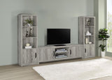 Burke 2-door Engineered Wood 71-inch TV Stand Grey Driftwood | Grey | Grey Driftwood | 701025
