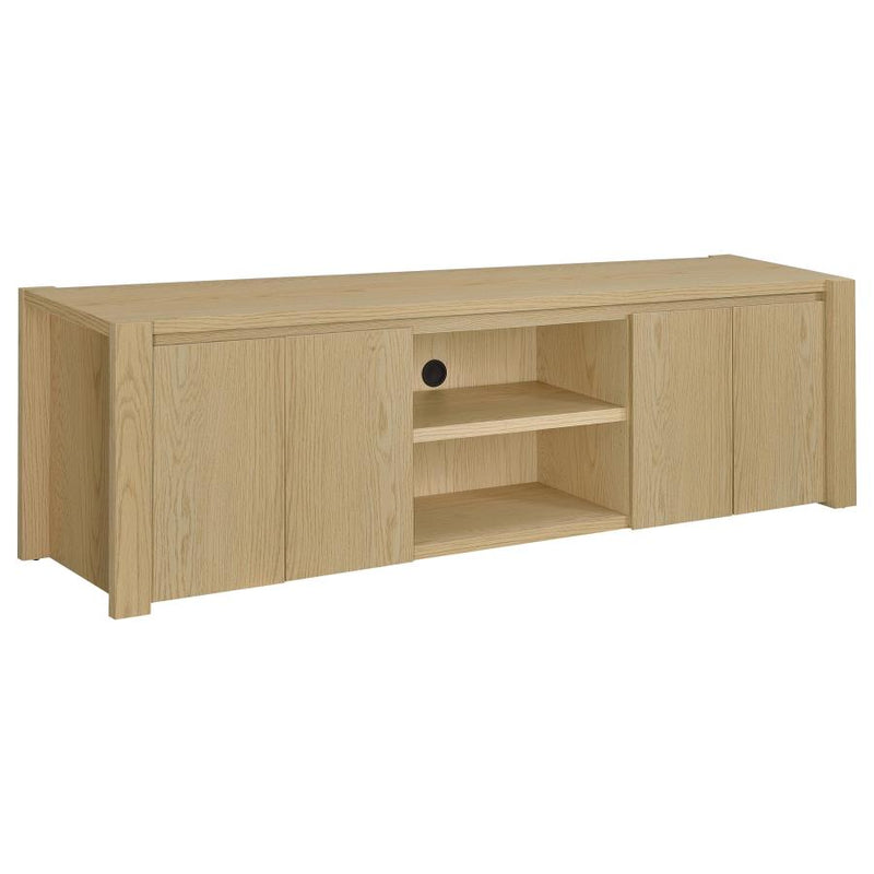 Laurelton 78-inch 4-door TV Stand Media Console Light Oak