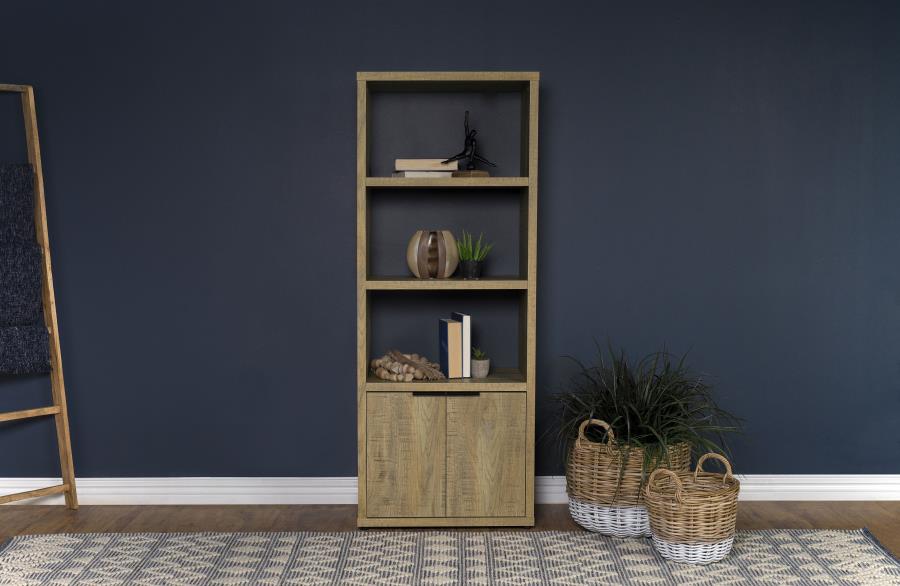 Tabby 3-shelf Engineered Wood Media Tower Mango | King | Brown | Mango | 701703