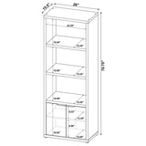 Tabby 3-shelf Engineered Wood Media Tower Mango | King | Brown | Mango | 701703